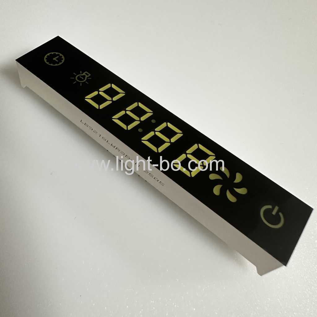 Ultra White/Red 7 Segment LED Display Module with black film for Kitchen Hood Control