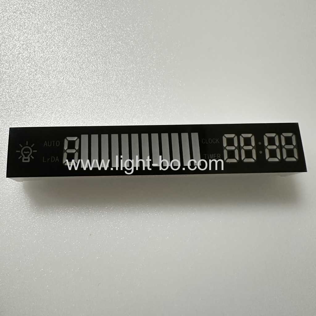 Customized Blue/Red/White 7 Segment LED Display Module Common cathode for Kitchen Range Hood