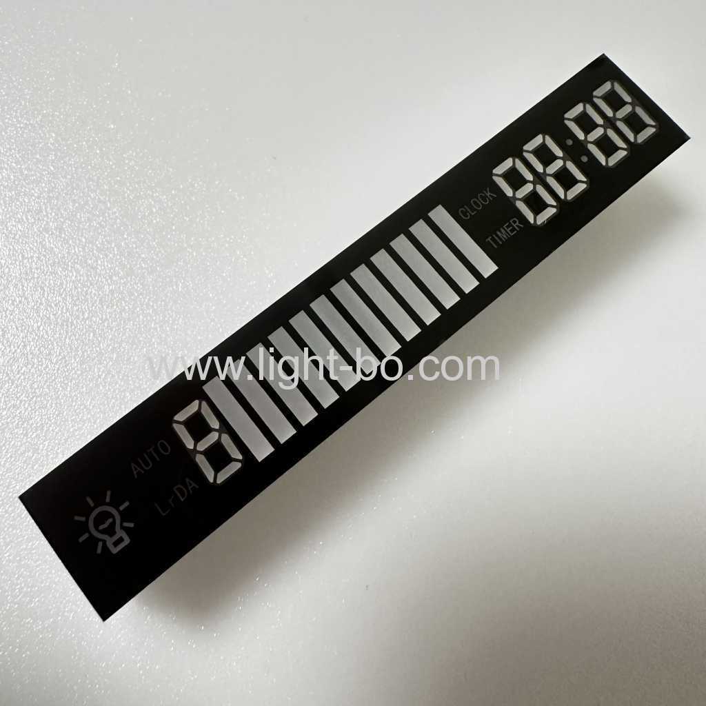 Customized Blue/Red/White 7 Segment LED Display Module Common cathode for Kitchen Range Hood