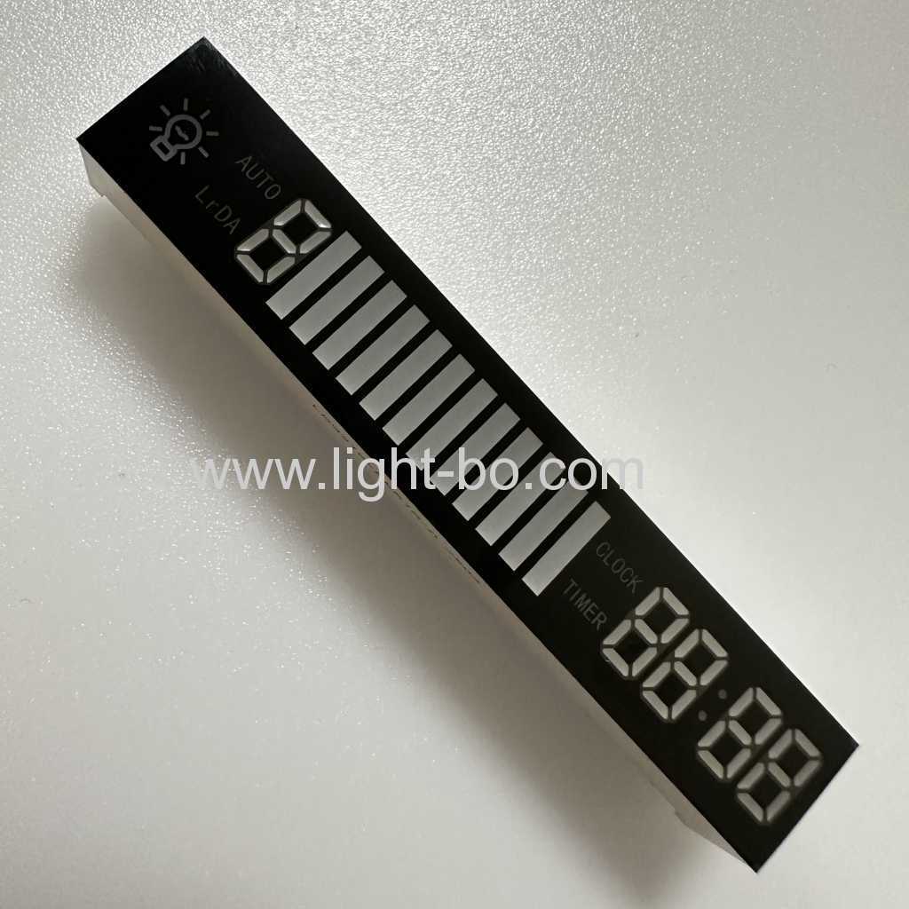 Customized Blue/Red/White 7 Segment LED Display Module Common cathode for Kitchen Range Hood