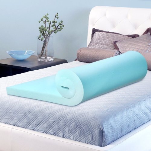 2 inch3 inch thickness queen single size gel infused memory foam topper