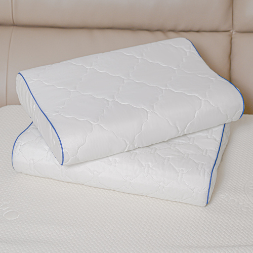 soft adjustable memory foam contour pillow with bamboo fabric cover