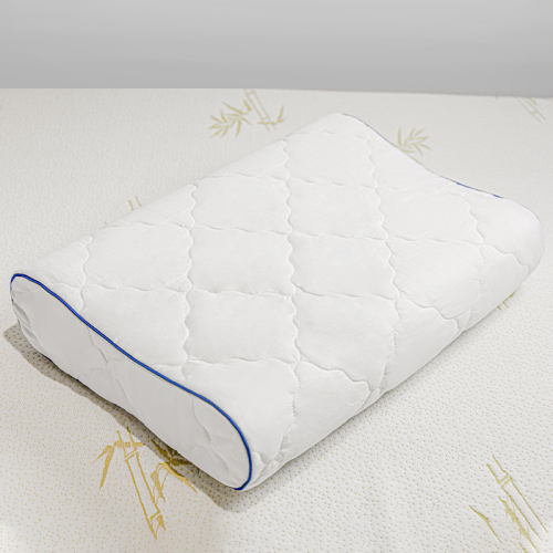 soft adjustable memory foam contour pillow with bamboo fabric cover