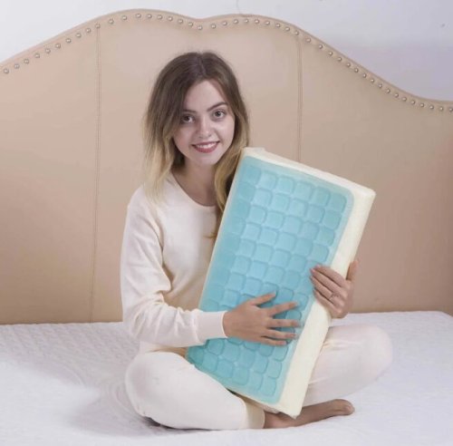 Konfurt Summer Cooling Gel Contour Memory Foam Contour Pillow to Regulate The Temperture