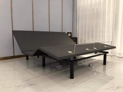 Konfurt Folding Bed Frame Queen Size Electric Control Bed Bed Frame Electric Adjustable Mattress Base
