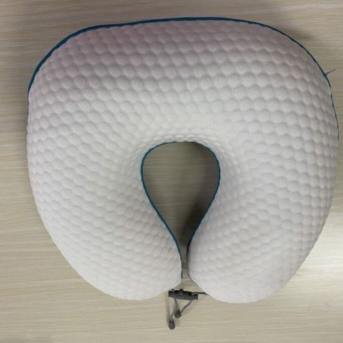 Konfurt U Shape Neck Memory Foam Pillow with Gel Knitted Fabric for Napping