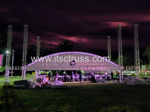 40ft Curved Roof Stage Lighting Truss for Outdoor Concert