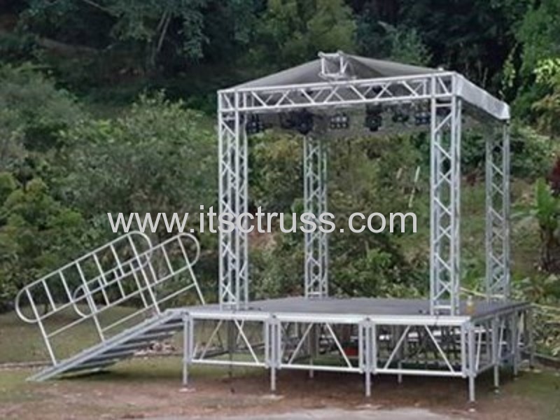 Lighting stage truss for Appollo event solution