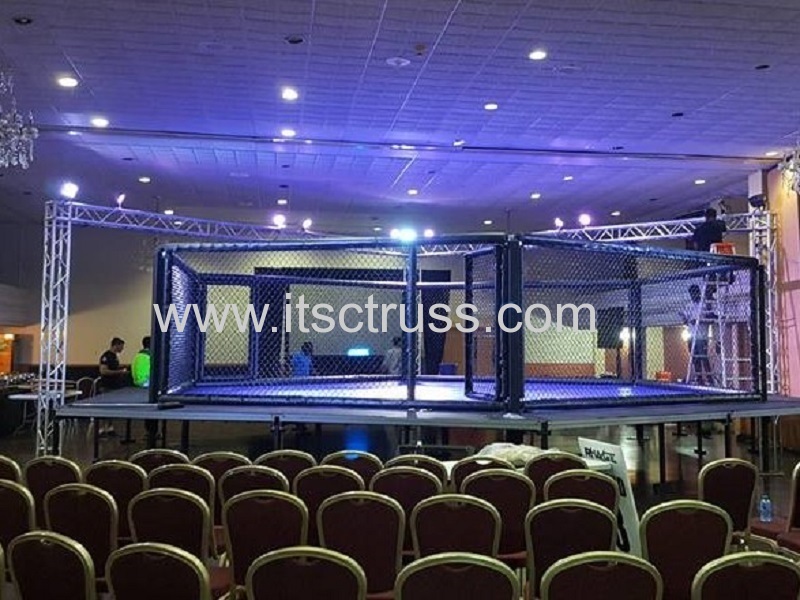 Truss and Stage for Boxing Venue