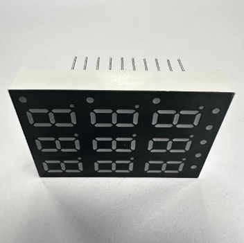Customized Design Ultra white three line 9 Digit 0.36" 7 Segment LED Display for home appliances