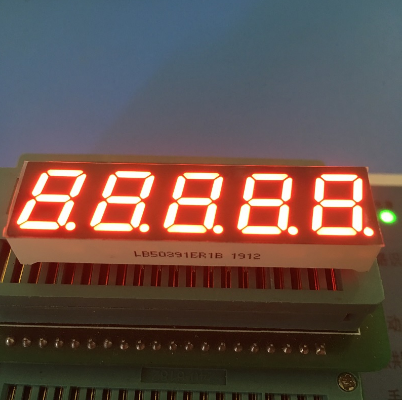 0.39" 5 Digit 7 Segment LED Display common cathode for temperature indicator