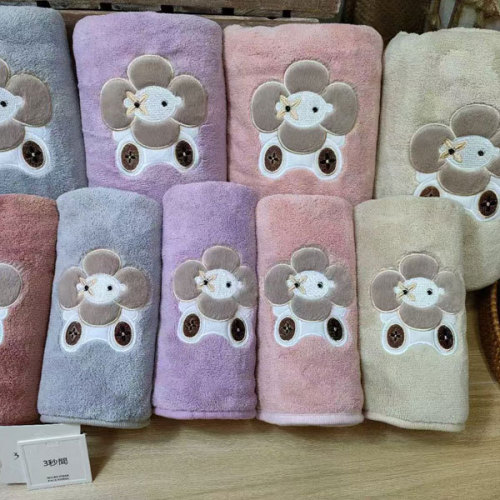 Coral Velvet Towel