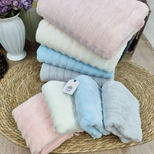 Coral Velvet Towel