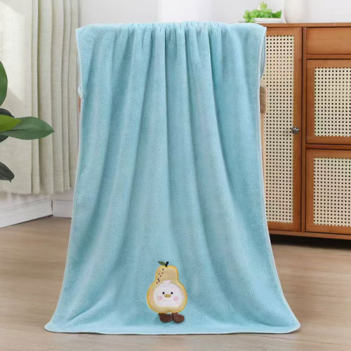 Coral Velvet Bath Towel