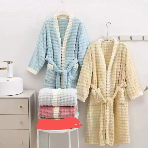 Coral Velvet Bathrobe