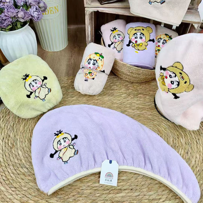 Super absorbent coral fleece headscarf