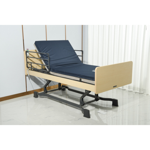 Konfurt 3 Function Hi-Lo Adjustable Manual Hospital Used Patient Bed with 3 Cranks
