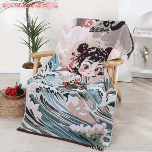 100% all-cotton gauze multi-layer bath towel multi-functional blanket