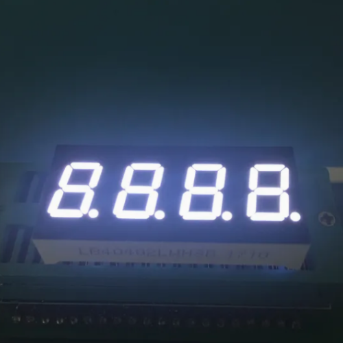 LED Display 4 Digit 0.4inch 7 Segment Ultra Bright White Common Anode for Instrument Panel