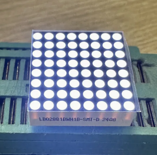 Ultra Bright White 1.9mm 8*8 DOT Matrix LED Display 20.2*20.2mm for Moving Signs