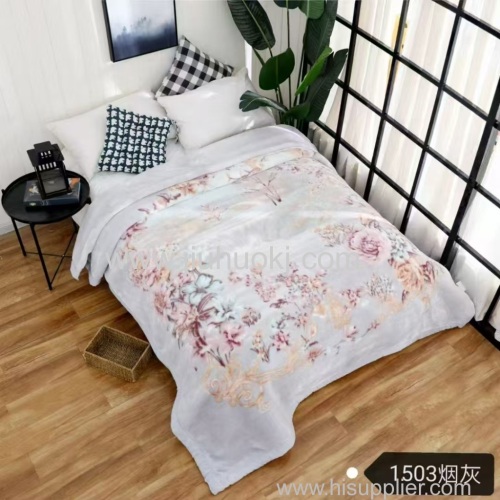 Raschel double-layer thickened multi-functional cover blanket