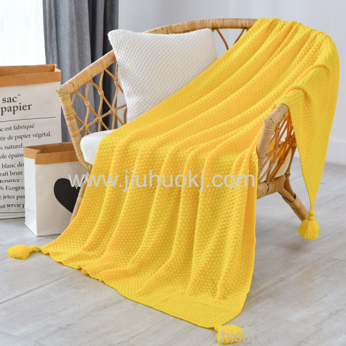 Knitted blanket office nap all-season blanket cover blanket decorative blanket