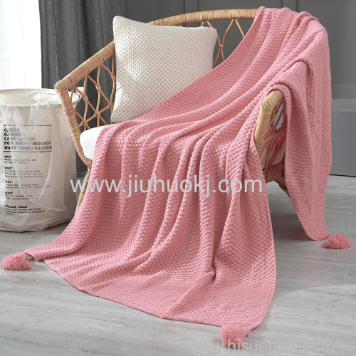 Knitted blanket office nap all-season blanket cover blanket decorative blanket