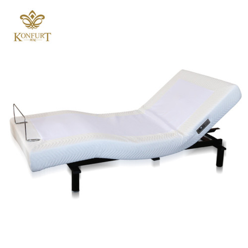 Konfurt Smart hybrid folding adjustable electric split king size firm foam memory bed mattress base