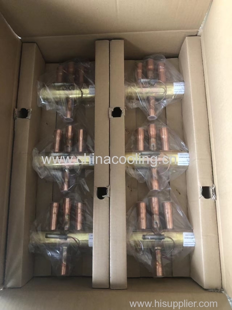 AC 4-way reversing valve with solenoid coil