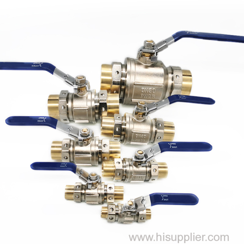 2-piece Medical Brass Ball Valve 1" 2" 3" 4" Shut off Valve China Factory