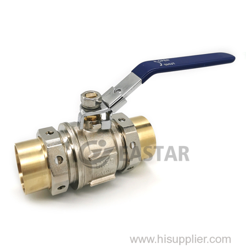 2-piece Medical Brass Ball Valve 1" 2" 3" 4" Shut off Valve China Factory