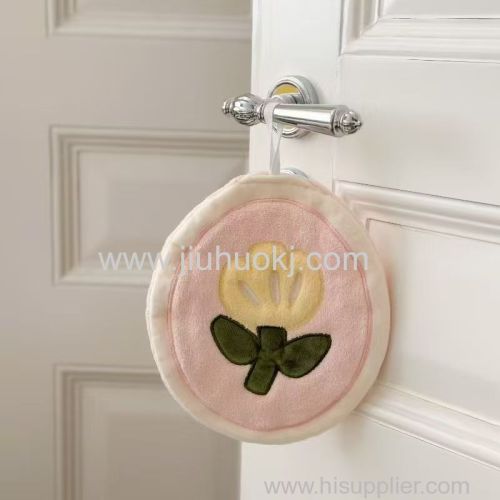 Cartoon patchwork embroidered hand towels can be customized in color pattern