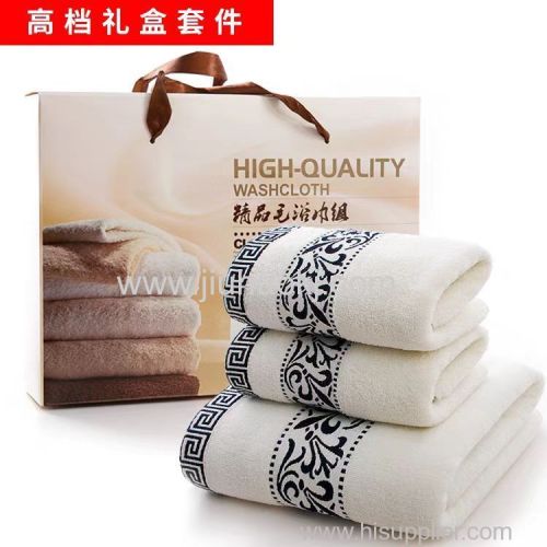 Soft Cotton Towel with Excellent Water Absorption