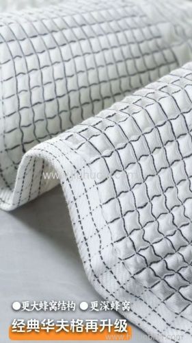 100% pure cotton solid color waffle patterned towel