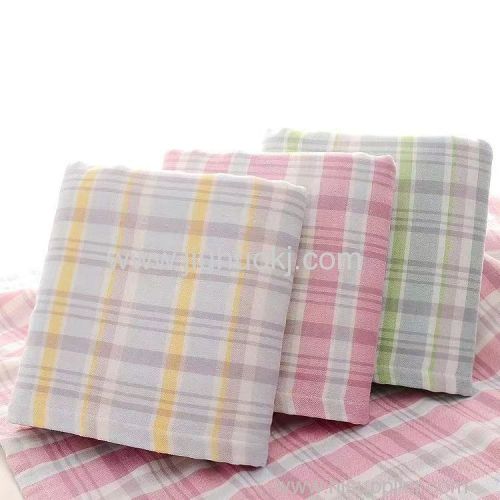 100% dyed jacquard gauze towel bath towel