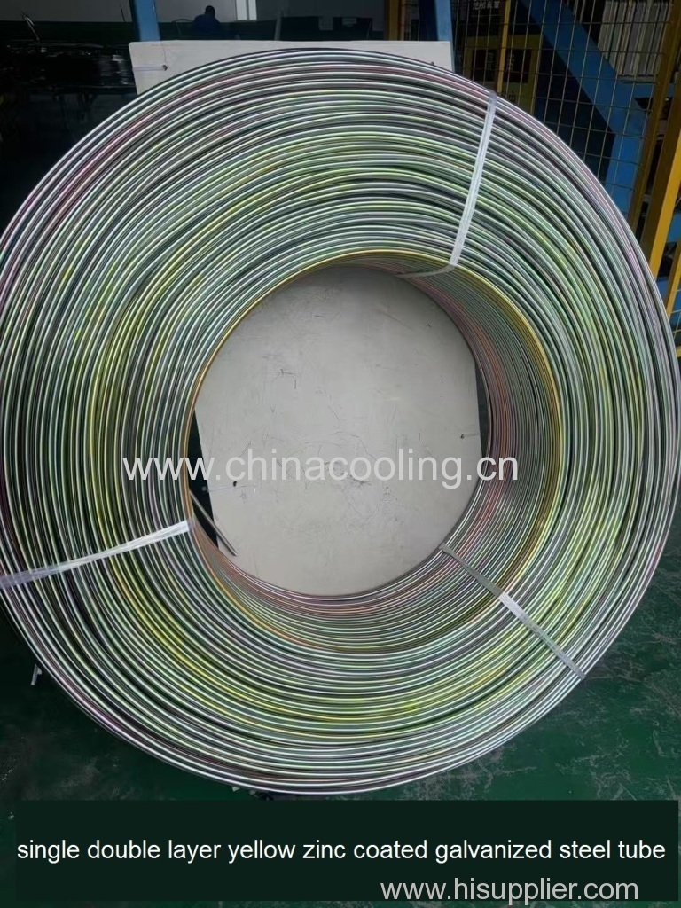 Galvanized Steel Tubes - Single & Double Layer White / Yellow Zinc Coating | HVAC & Industrial Use