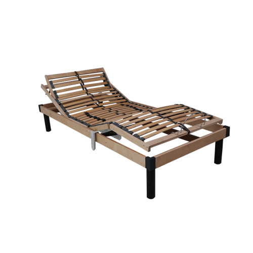 Konfurt Modern cheap wood slatted Frame adjustable bed bedroom sets