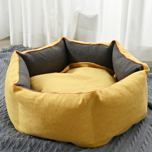 Konfurt wholesale velvet bottom oxford fabric soft washable luxury designer pet puppy dog sofa bed