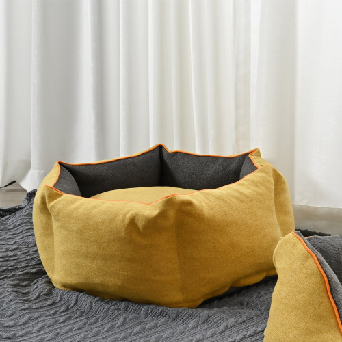 Konfurt wholesale velvet bottom oxford fabric soft washable luxury designer pet puppy dog sofa bed