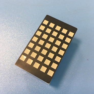 Bright blue 3mm 5*7 sqaure dot matrix led display row cathode column anode for elevator floor indicator