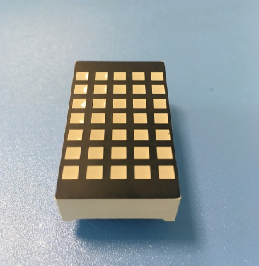 Bright blue 3mm 5*7 sqaure dot matrix led display row cathode column anode for elevator floor indicator