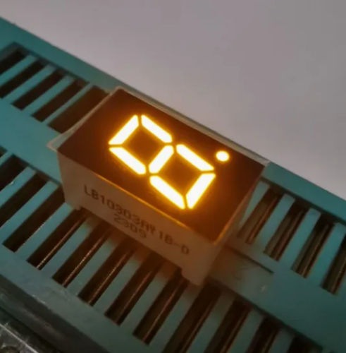 Single Digit Amber 7 Segment LED Display Common cathode for Cooker Hood
