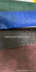PVC Leather snakeskin grain and crocodile print for bags use and Motorcycle seat cushion
