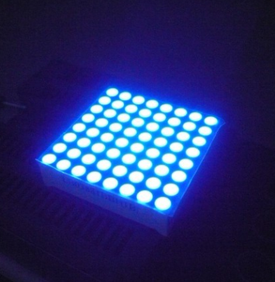 3mm 8 x 8 Amber Dot Matrix LED Display