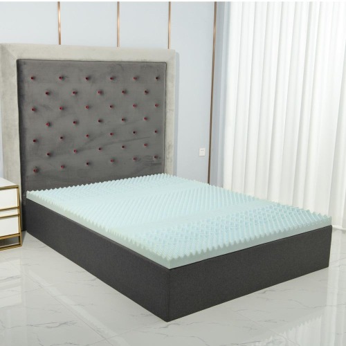 Customized Bamboo Memory Foam Mattress Topper Vacuumed in a Box