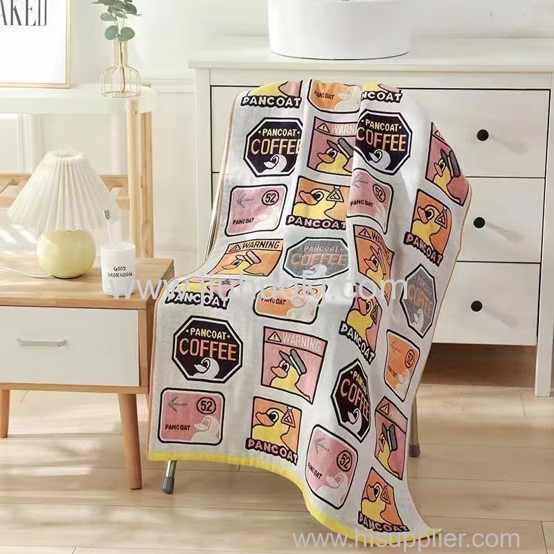 The latest 100% cotton gauze fabric is super soft and highly absorbent for face towels bath towels and children's quilt