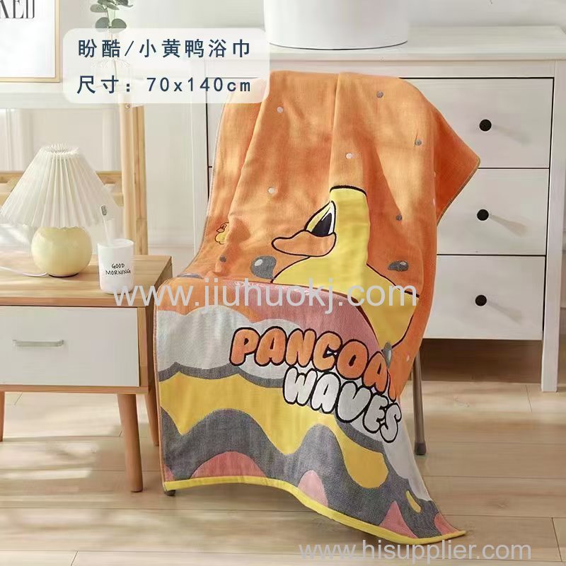 The latest 100% cotton gauze fabric is super soft and highly absorbent for face towels bath towels and children's quilt
