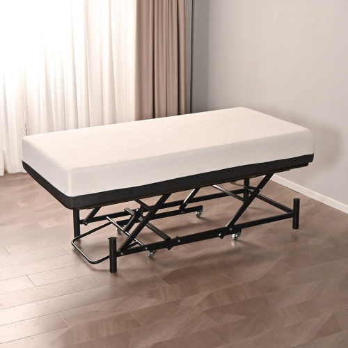 Wooden King Size Electricl Lift Storage Bed Frame with Headboard