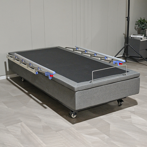 Konfurt Electric Lift Storage Bed Upholstered Wired or Wireless Handset with Storage