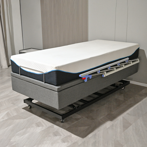 Konfurt Electric Lift Storage Bed Upholstered Wired or Wireless Handset with Storage
